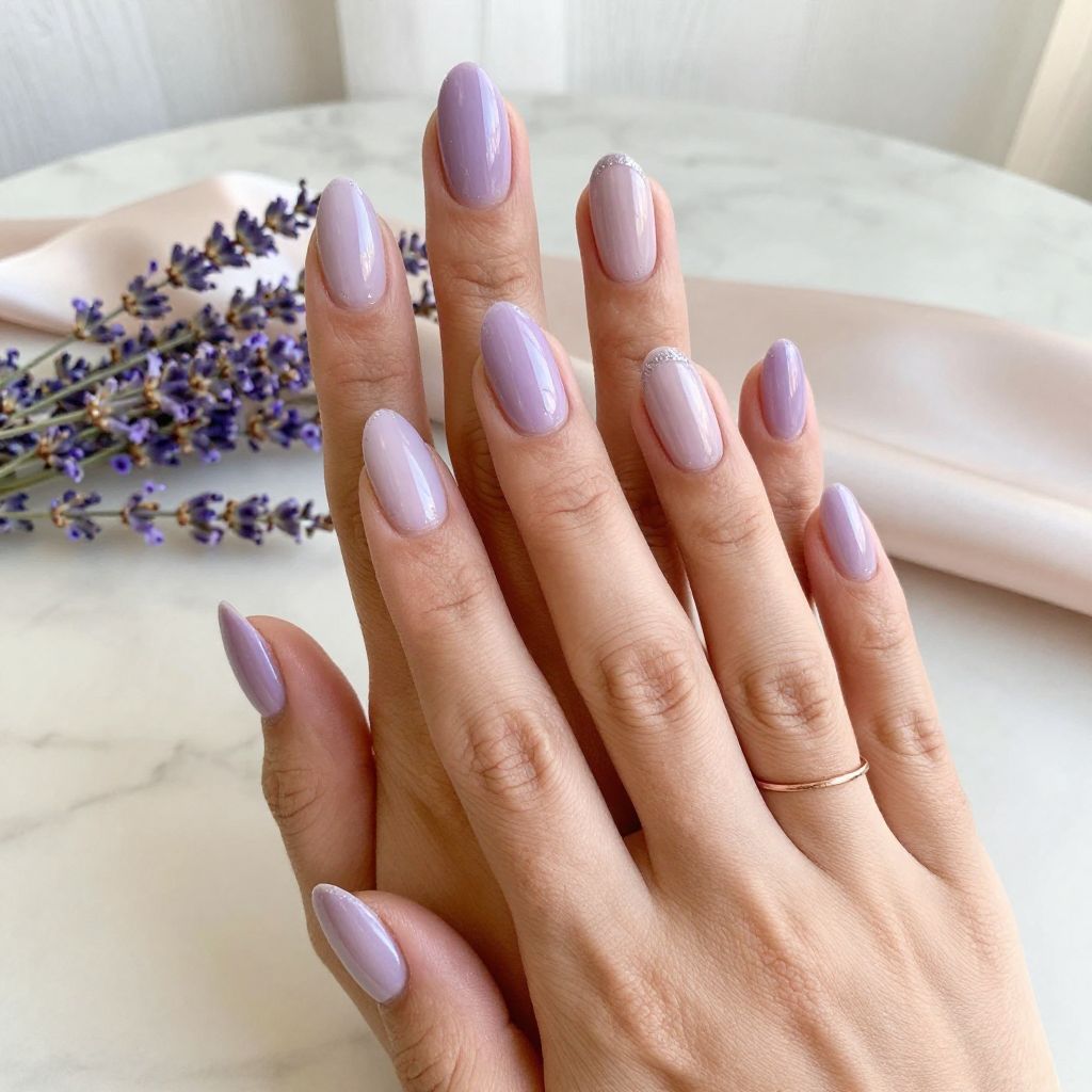 Lavender Jelly Nails