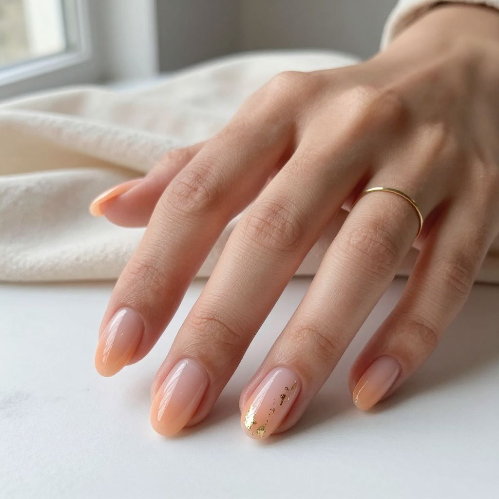 Soft Peach Almond Glow