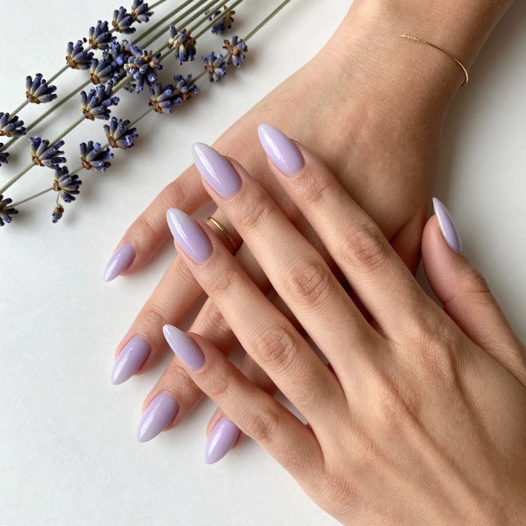 Lavender Aura Nails