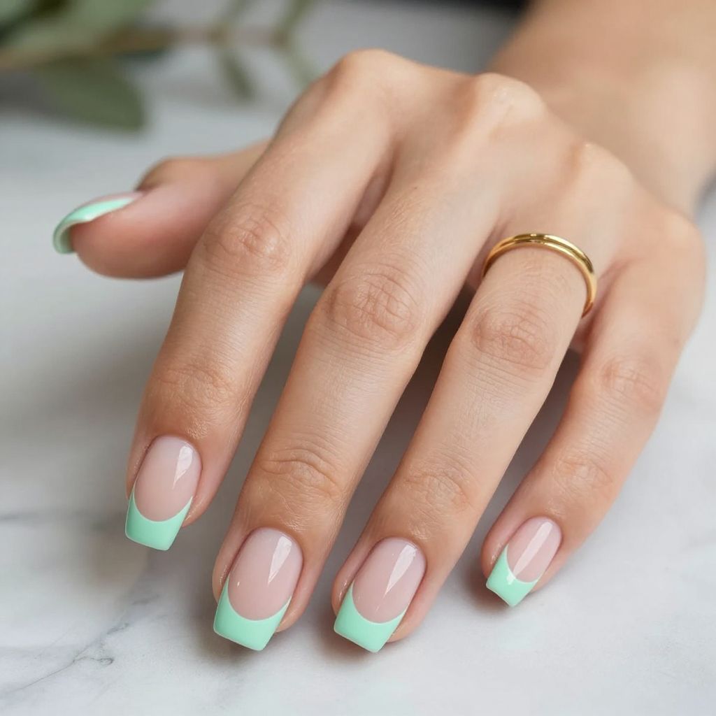 Mint Green Half Moon