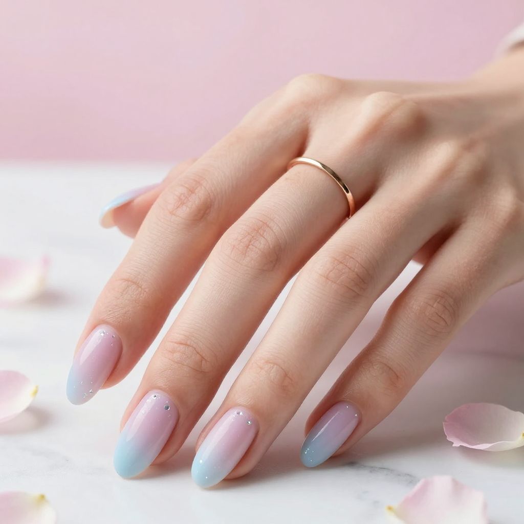 Soft Pastel Ombre Nails