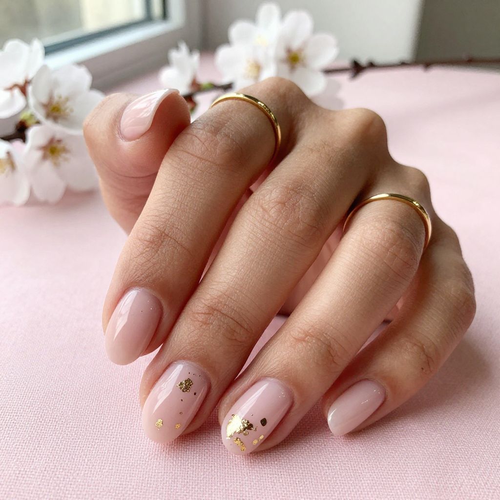 Blush and Gold Foil