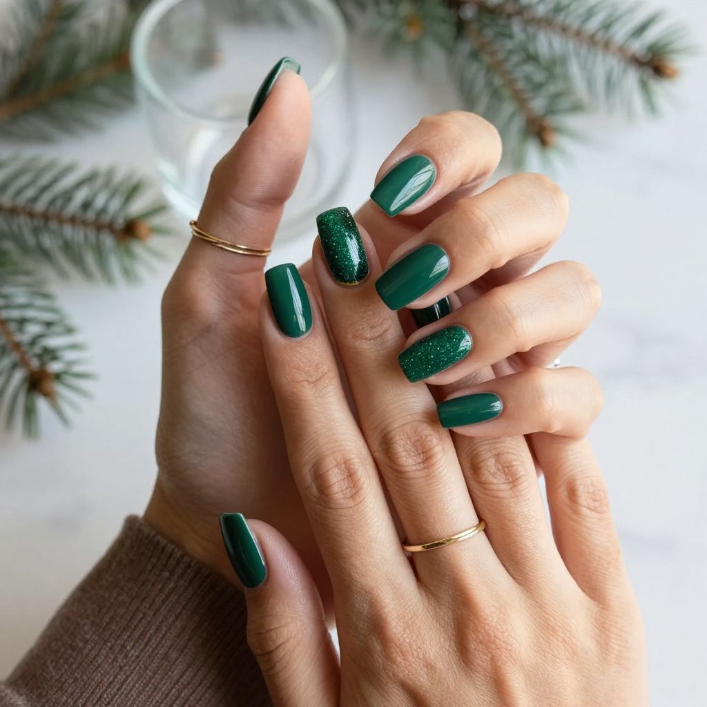 Square Short Acrylic Nail Ideas 11