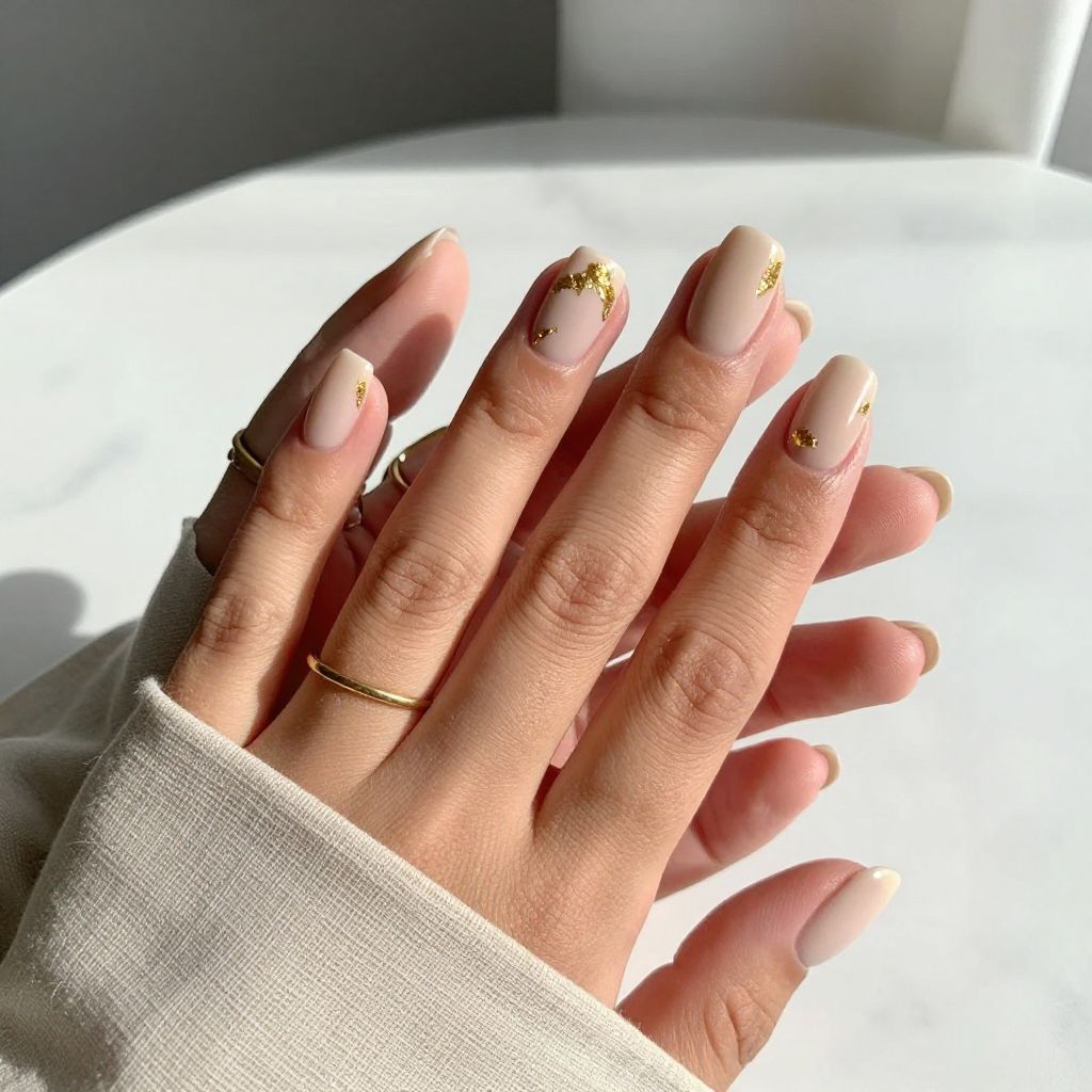Square Short Acrylic Nail Ideas 14