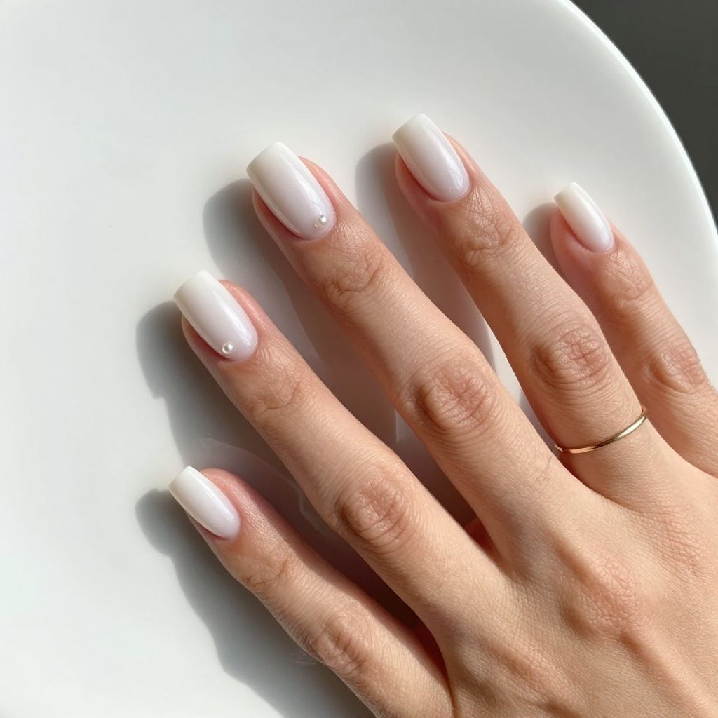 Square Short Acrylic Nail Ideas 2
