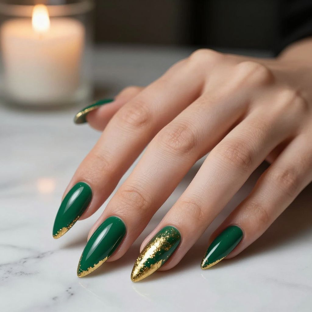 St. Patrick's Day nail idea 1