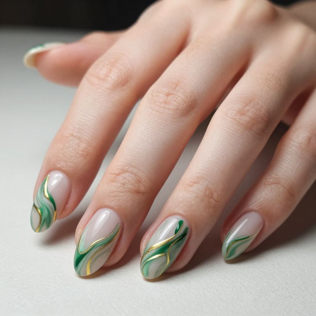 St. Patrick's Day nail idea 12
