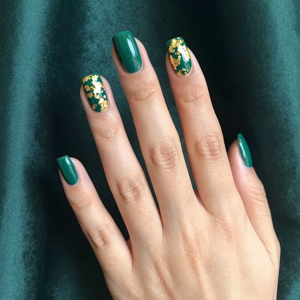 St. Patrick's Day nail idea 13
