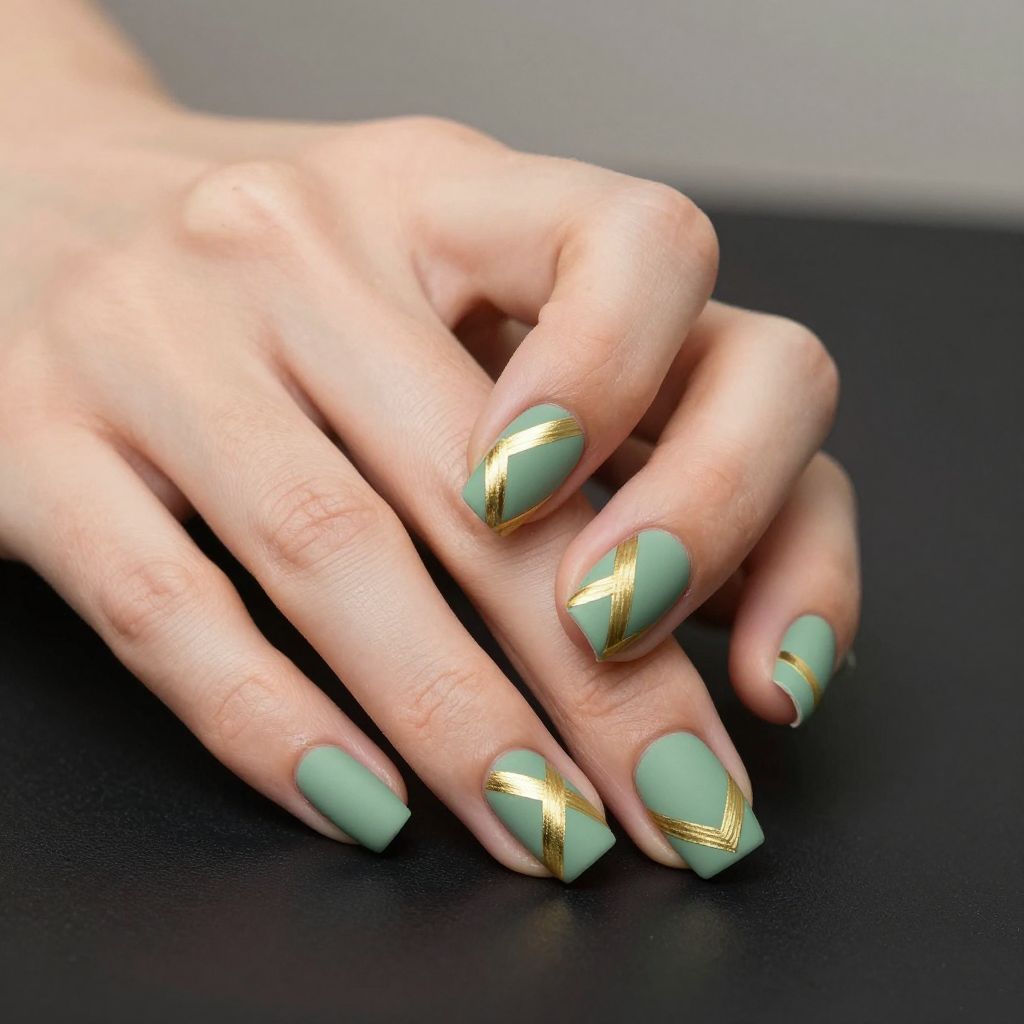 St. Patrick's Day nail idea 6