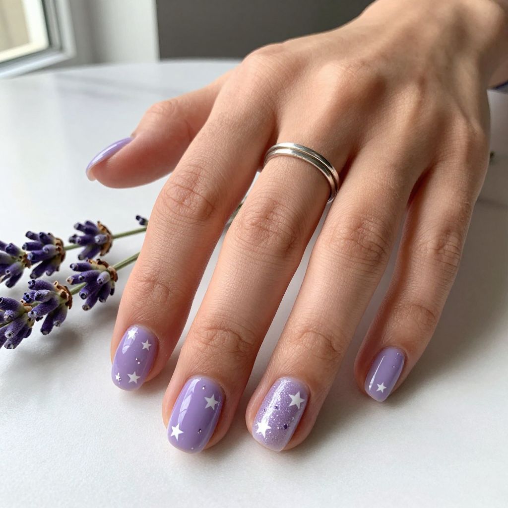 Lavender Star Field
