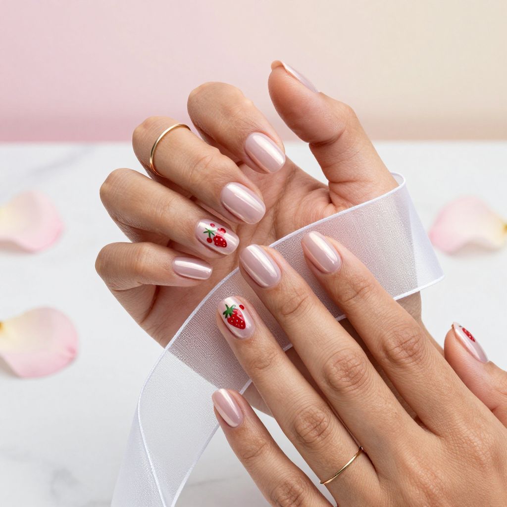 Strawberry Glazed Nails