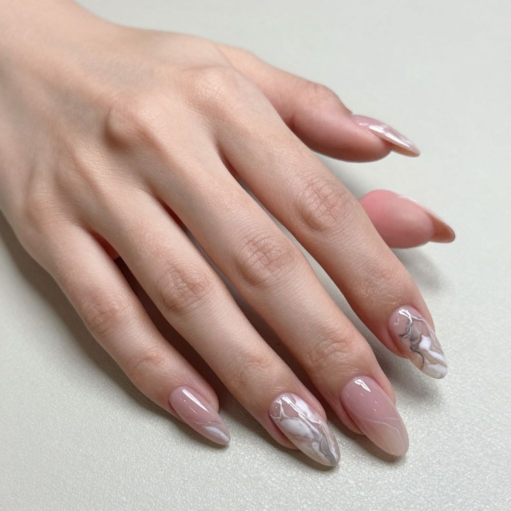Summer Almond Nail Designs nail idea 12