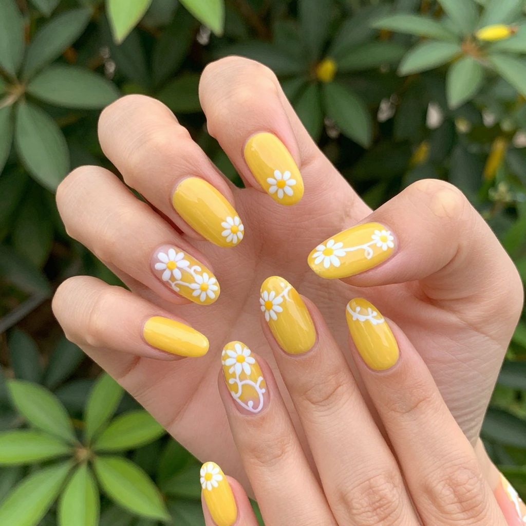 Summer Almond Nail Designs nail idea 13