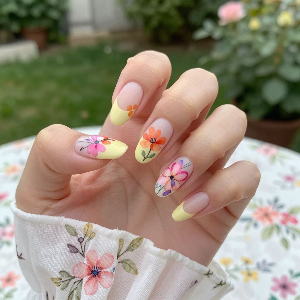 Summer Almond Nail Designs nail idea 3