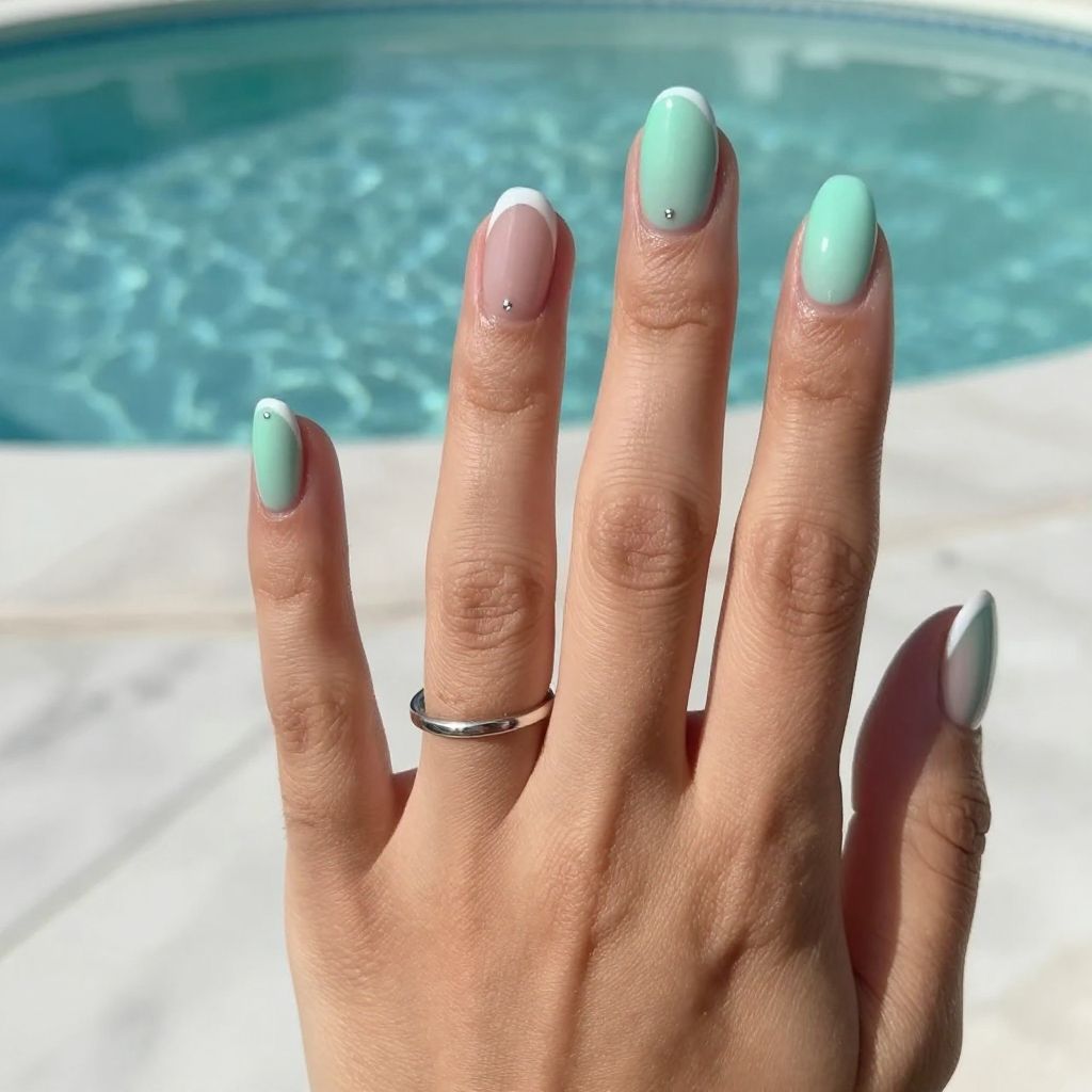 Summer Dip Nail Ideas 10