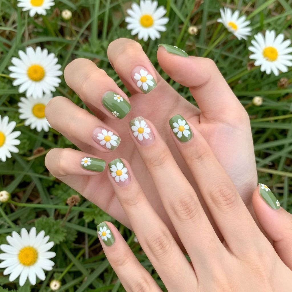 Green nail idea 9