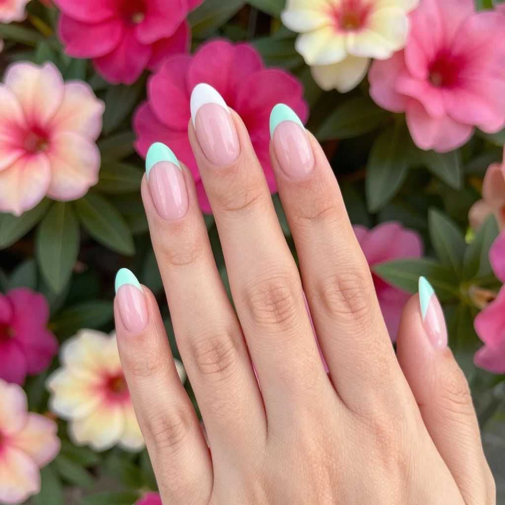 Green nail idea 8