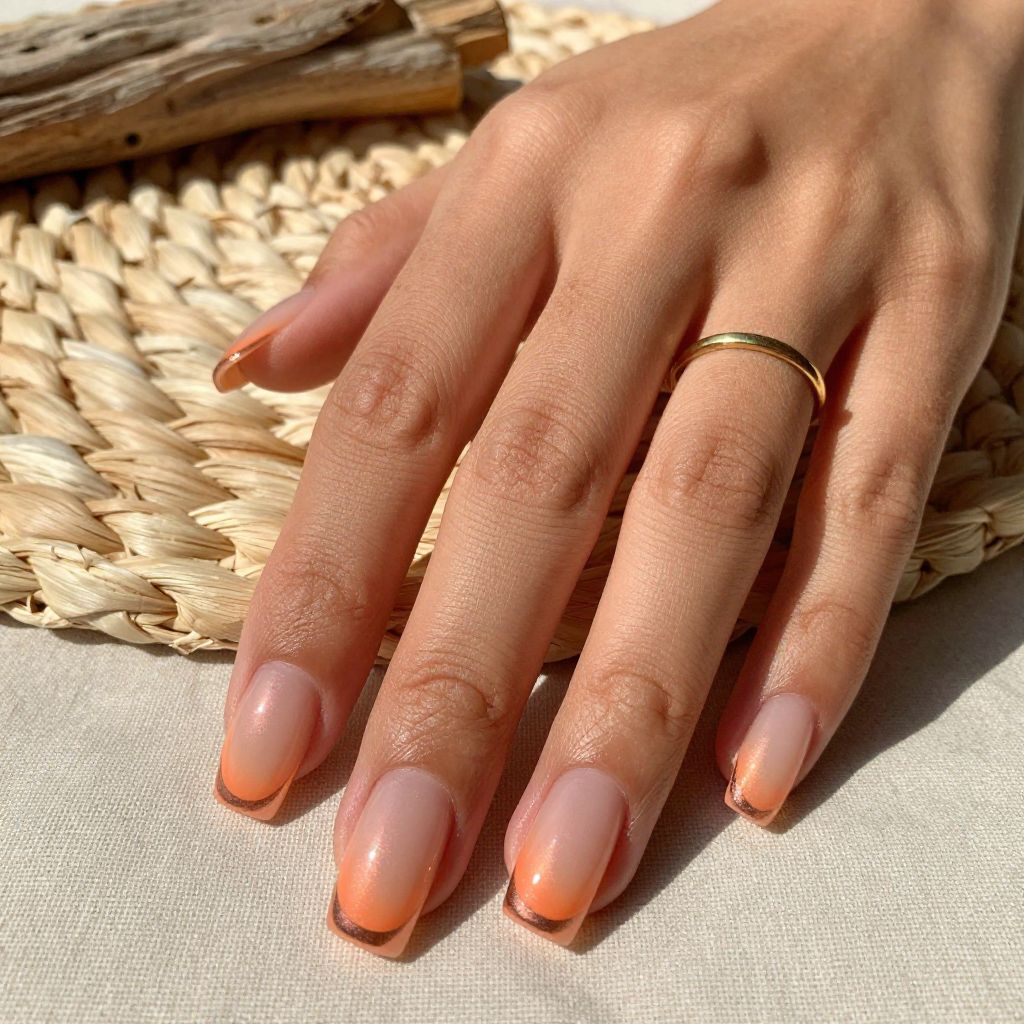 Tangerine Fade With Sheer Glow
