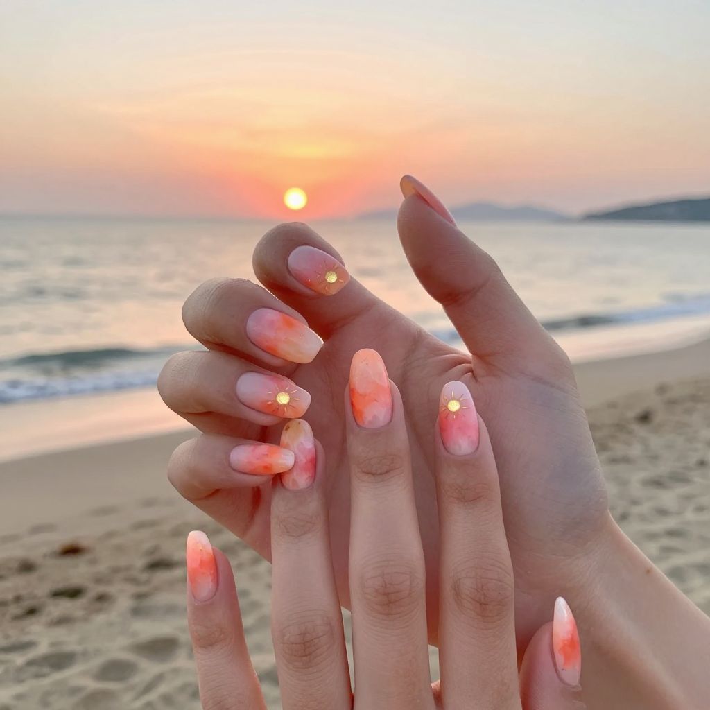 Summer Pink Nail Designs nail idea 10
