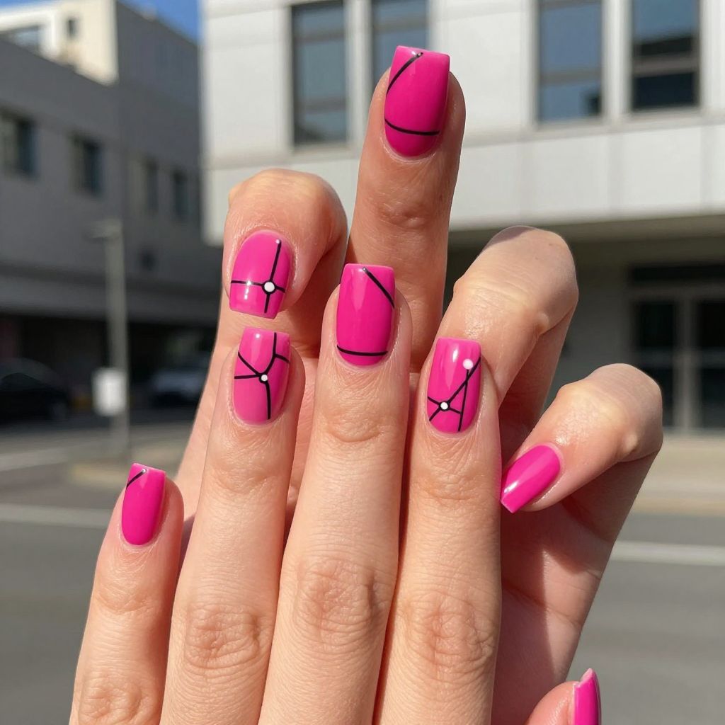Summer Pink Nail Designs nail idea 12