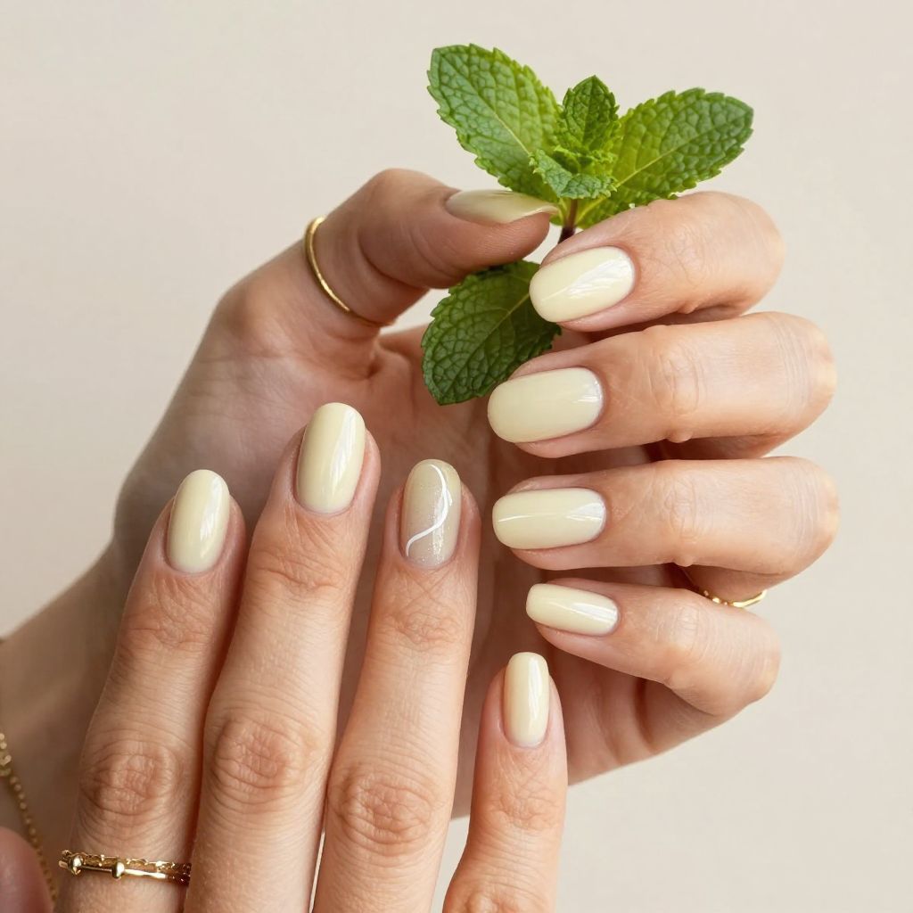 Mint Cream Minimalist Art