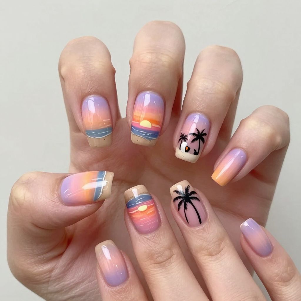 Summer Toe Nail Designs nail idea 12