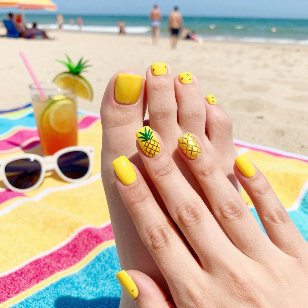 Summer Toe Nail Designs nail idea 8