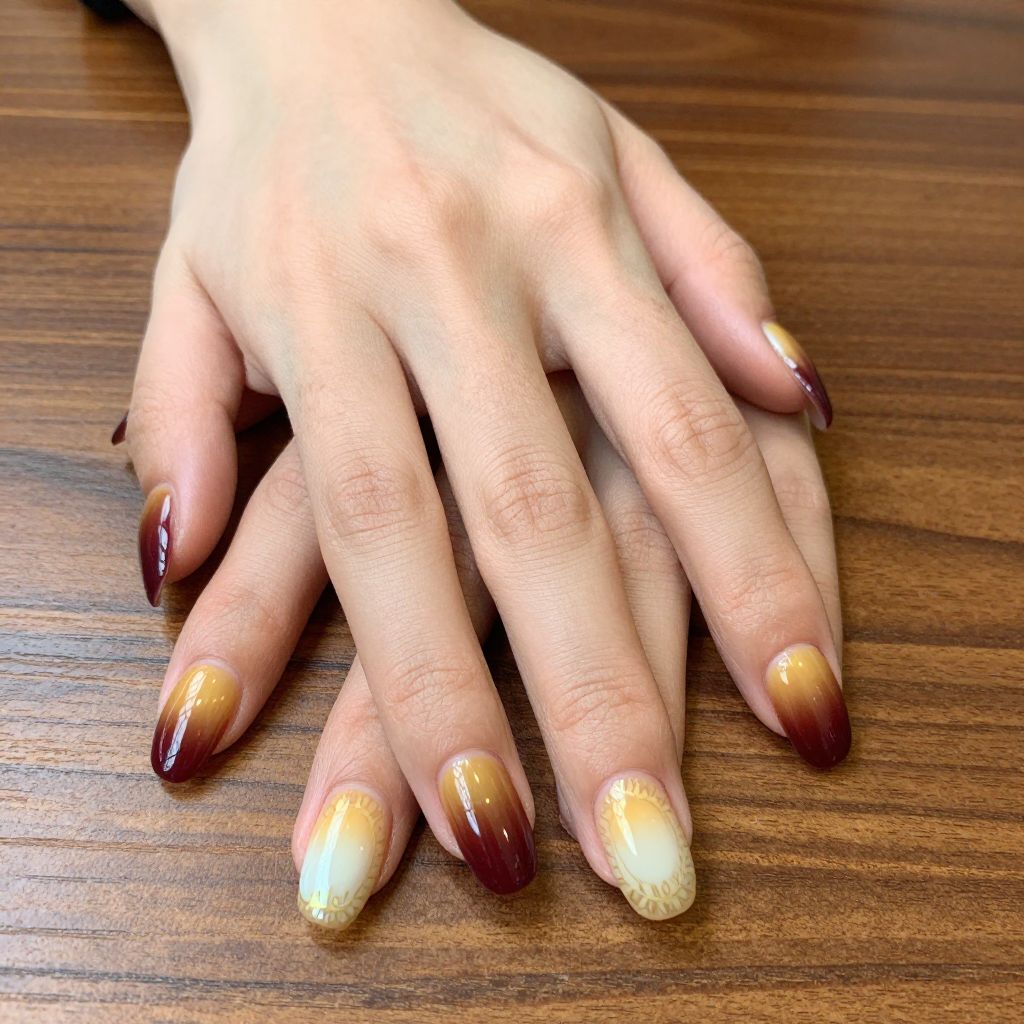 Sunflower nail idea 14
