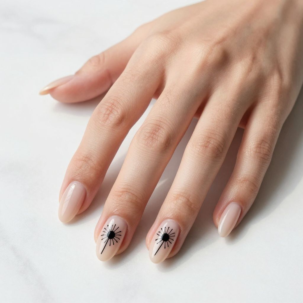 Sunflower nail idea 4