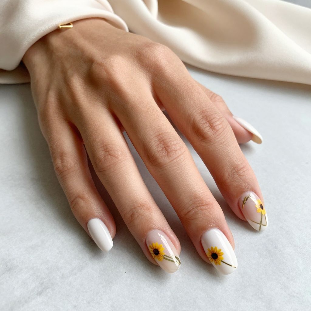 Sunflower Nail Ideas 14