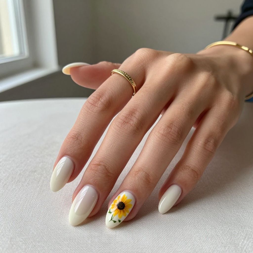 Sunflower Nail Ideas 2
