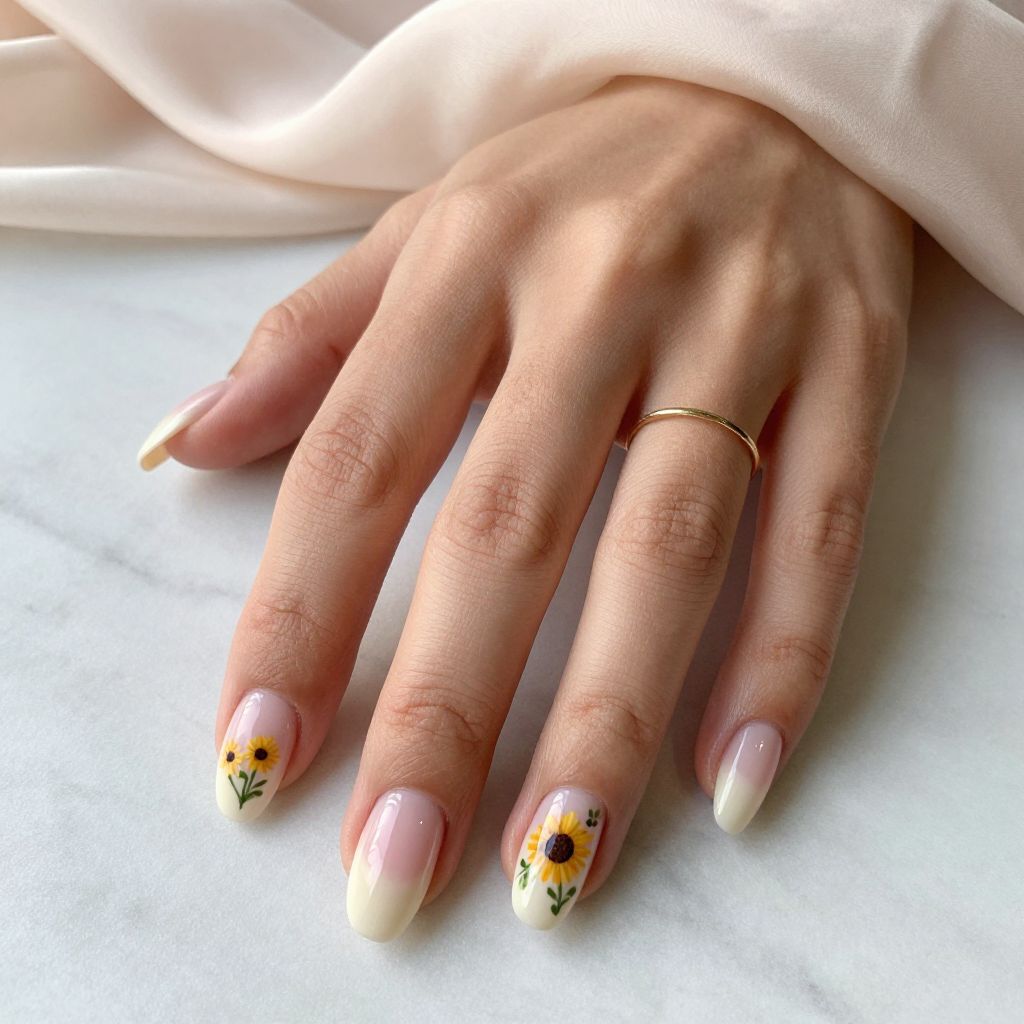 Sunflower Nail Ideas 4