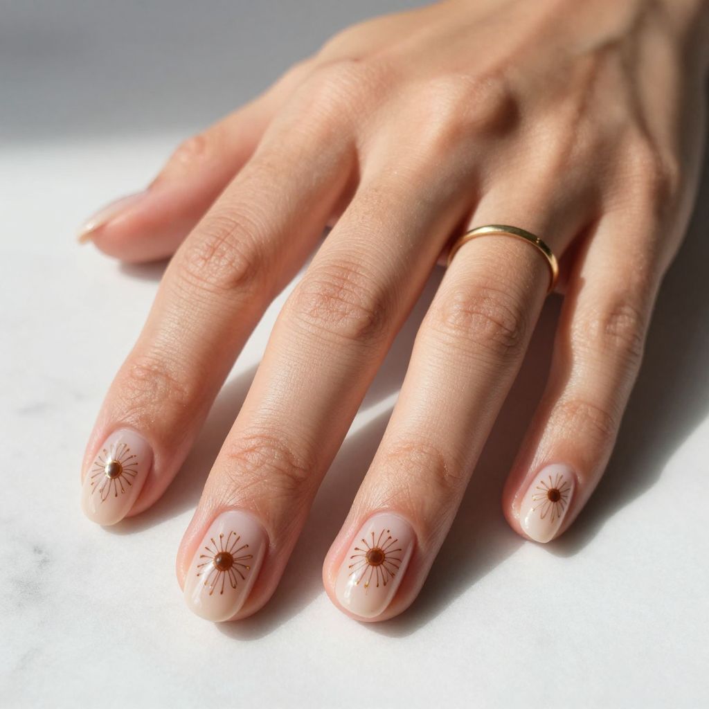 Sunflower Nail Ideas 5