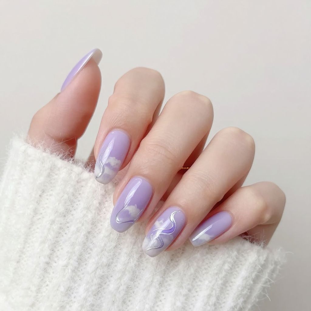 Swirl nail idea 12