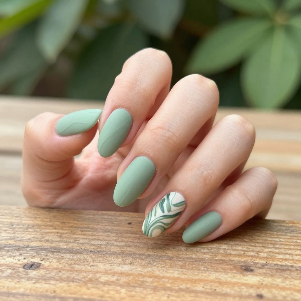 Swirl nail idea 15
