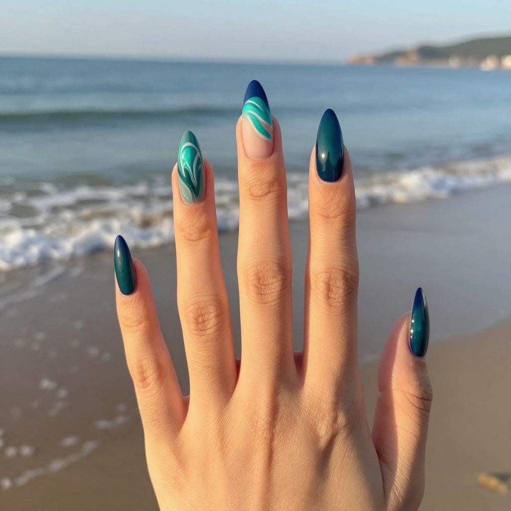 Swirl nail idea 3