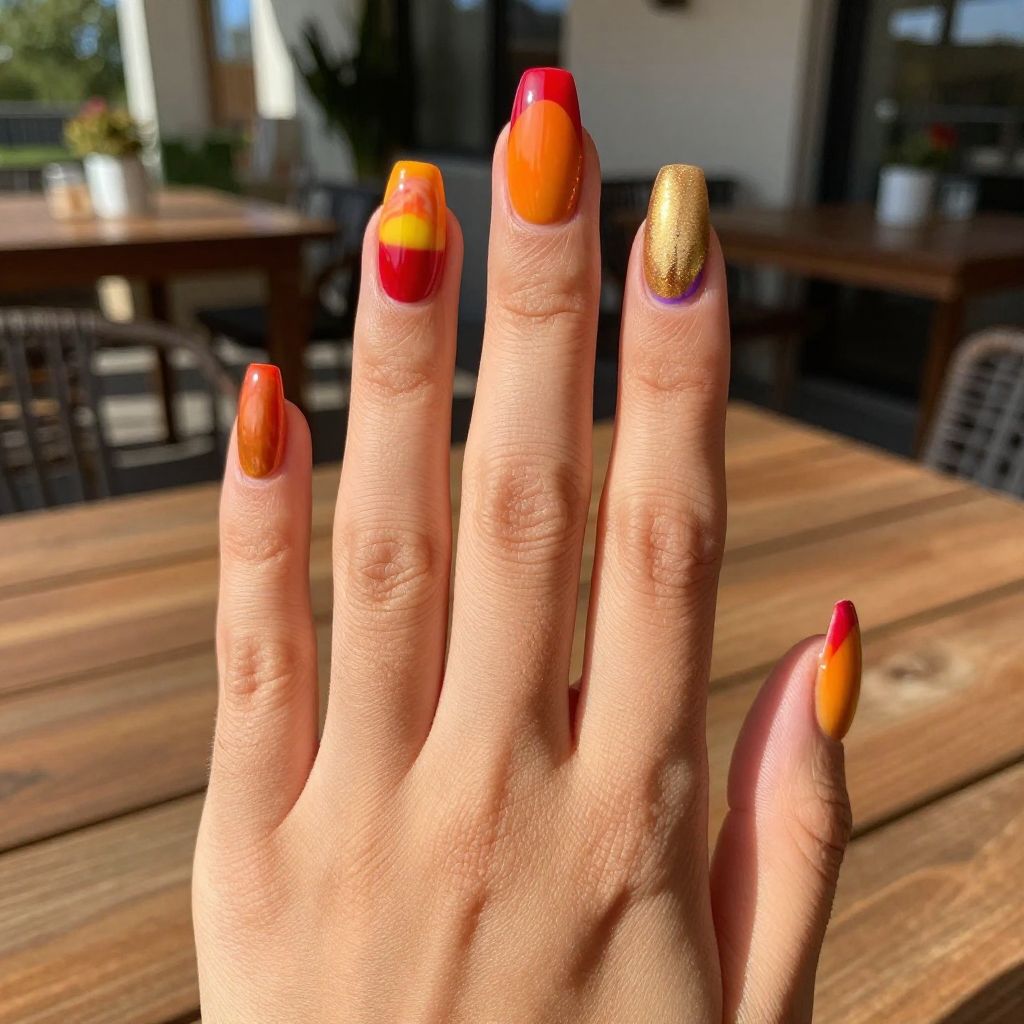 Swirl nail idea 4