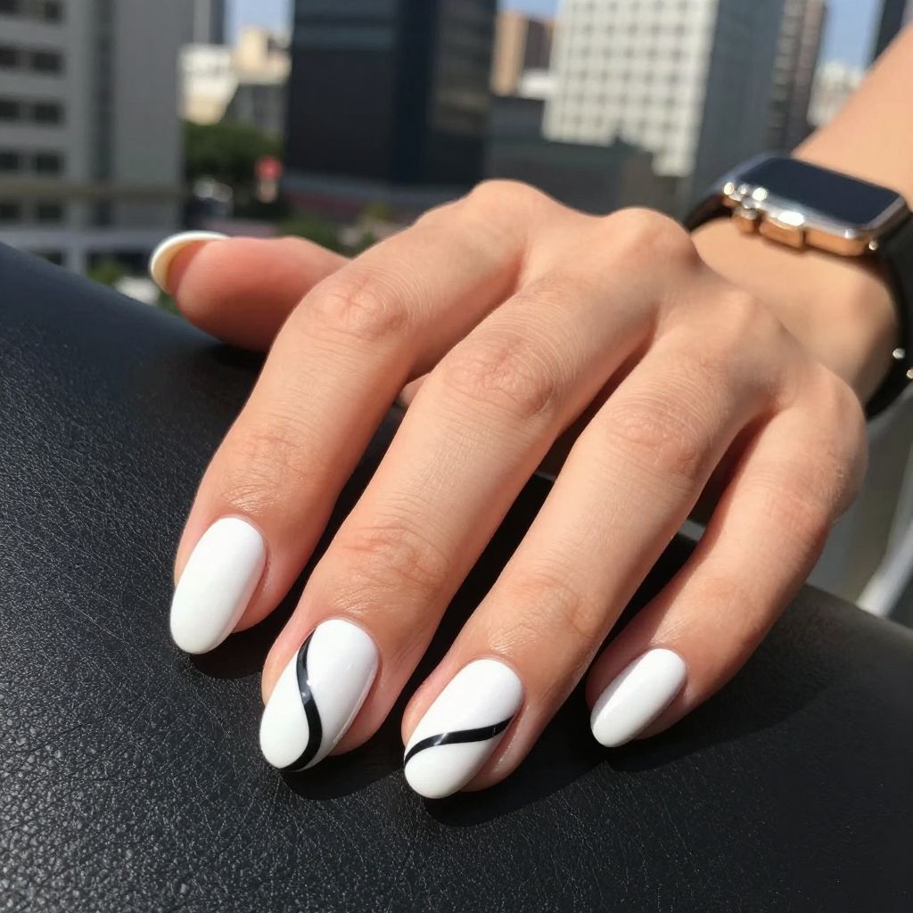 Swirl nail idea 5
