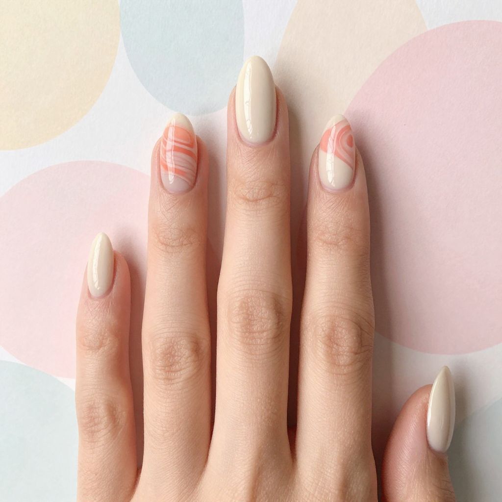 Swirl nail idea 7