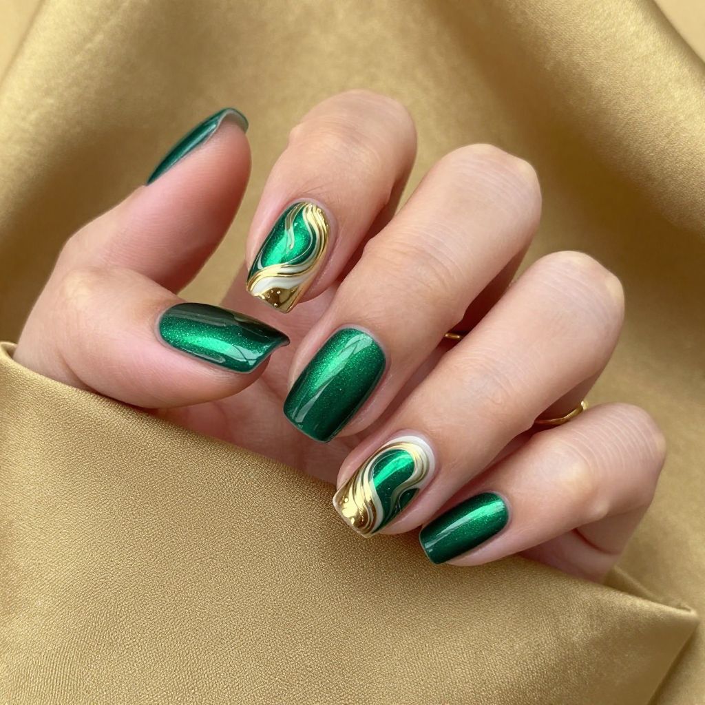 Swirl nail idea 8