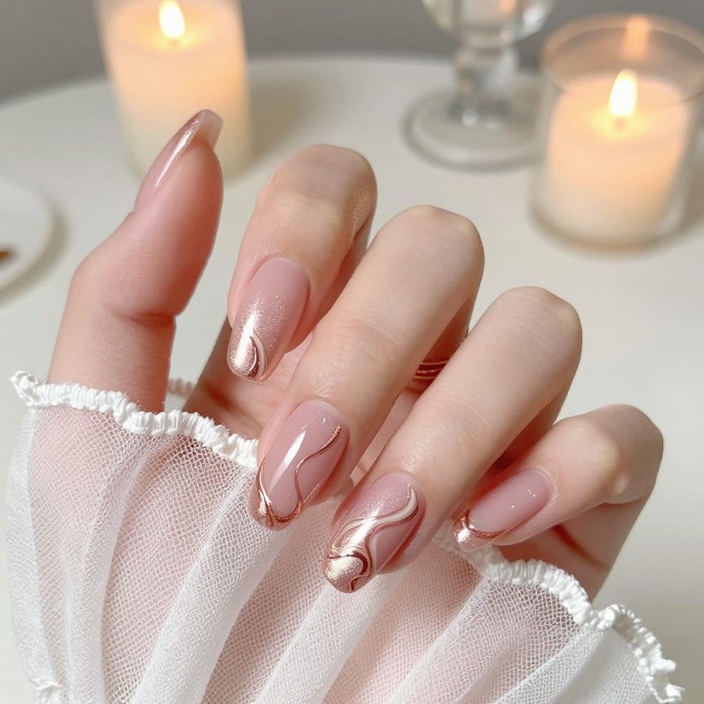 Swirl nail idea 9