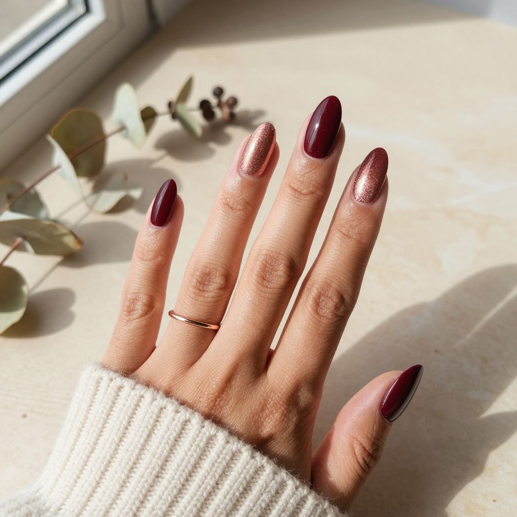 Cranberry Glitter Fade