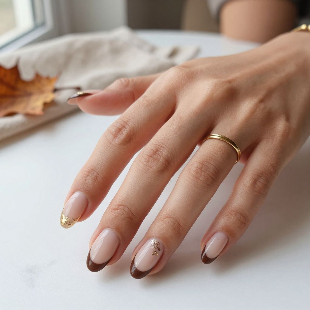 Chocolate French With Gold Foil