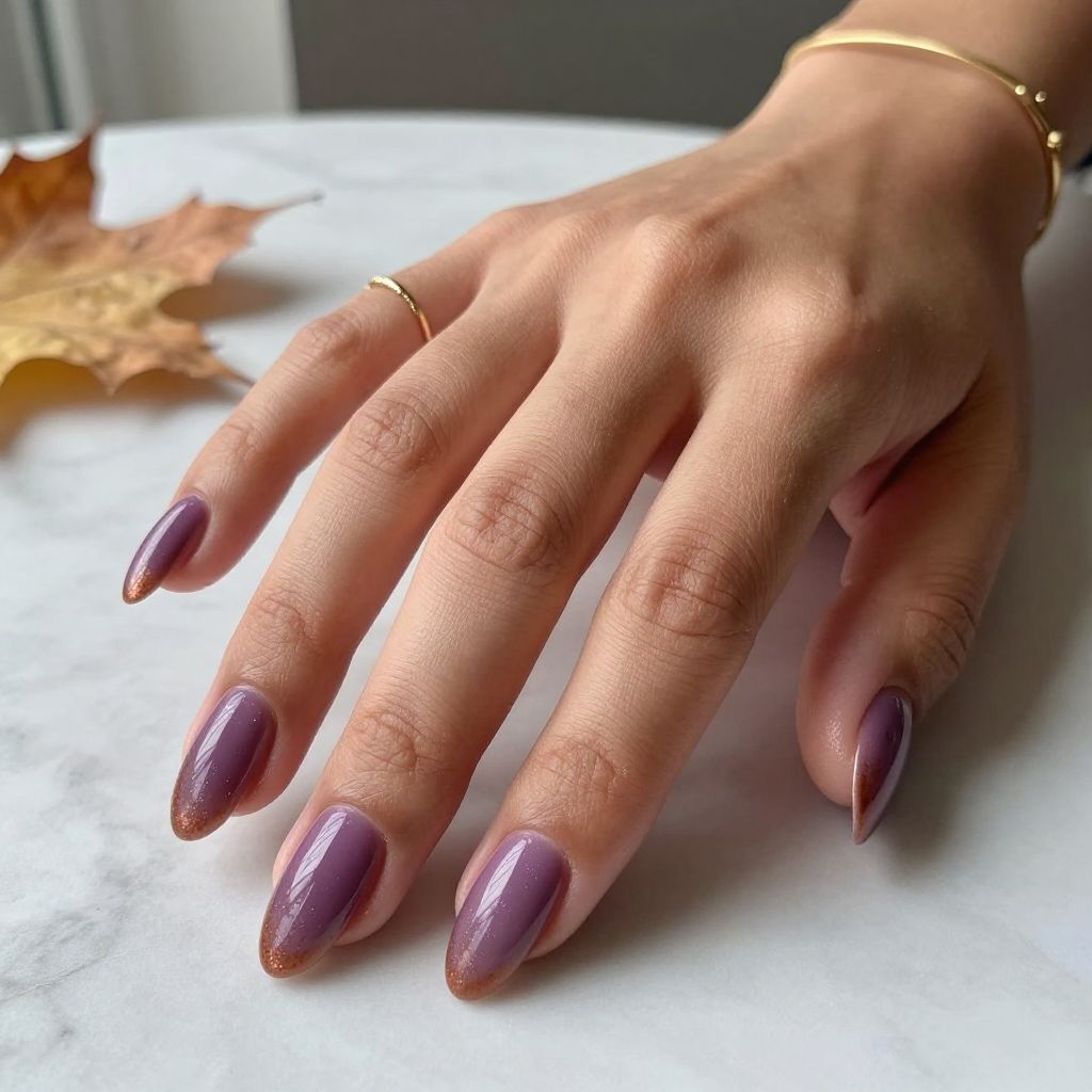 Plum Spice Aura Nails