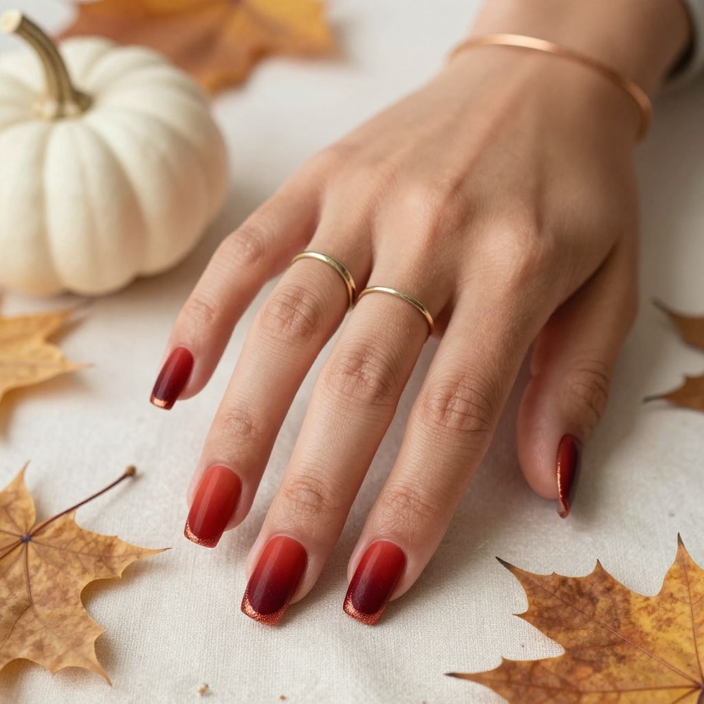 Rust Red Velvet Ombre