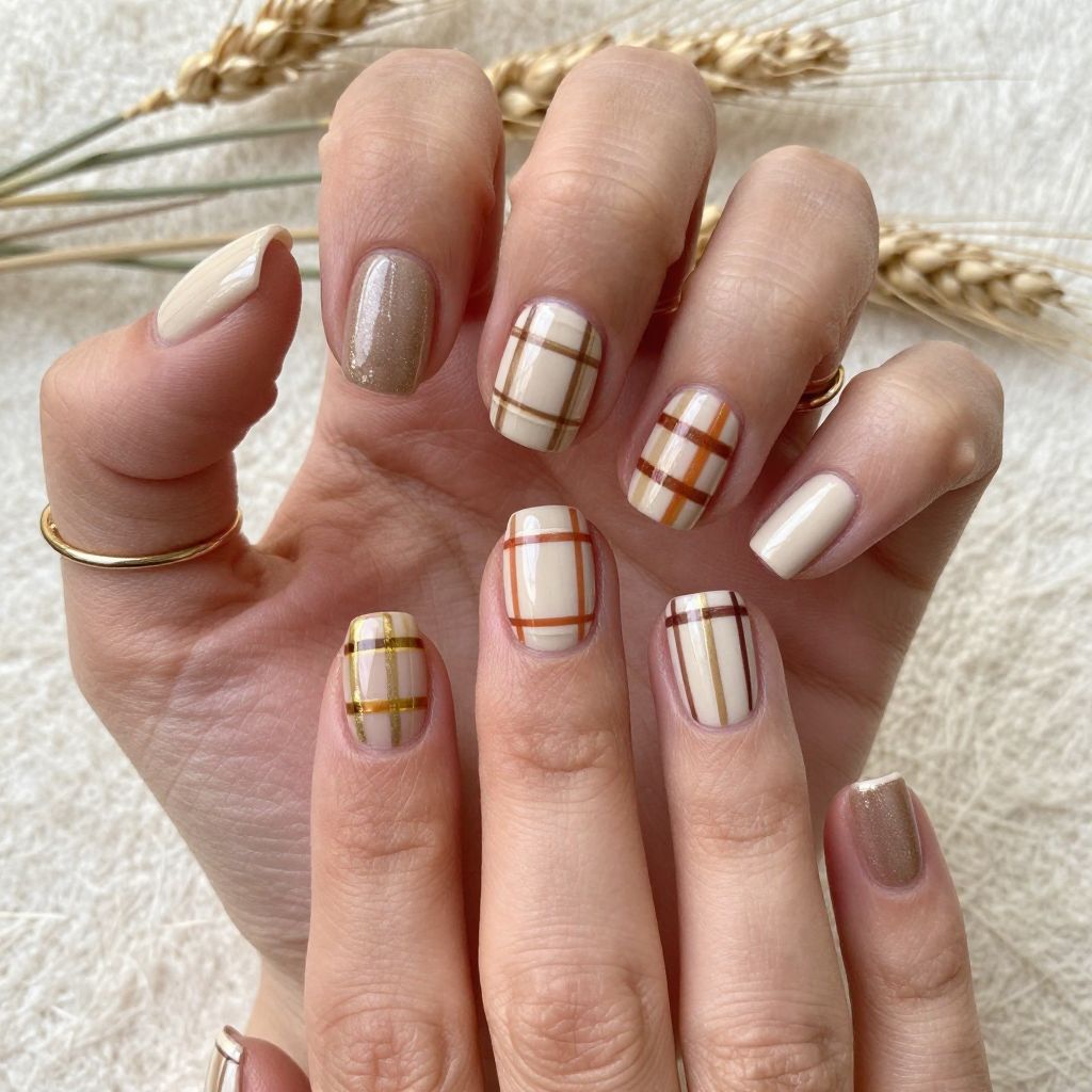Neutral Harvest Plaid