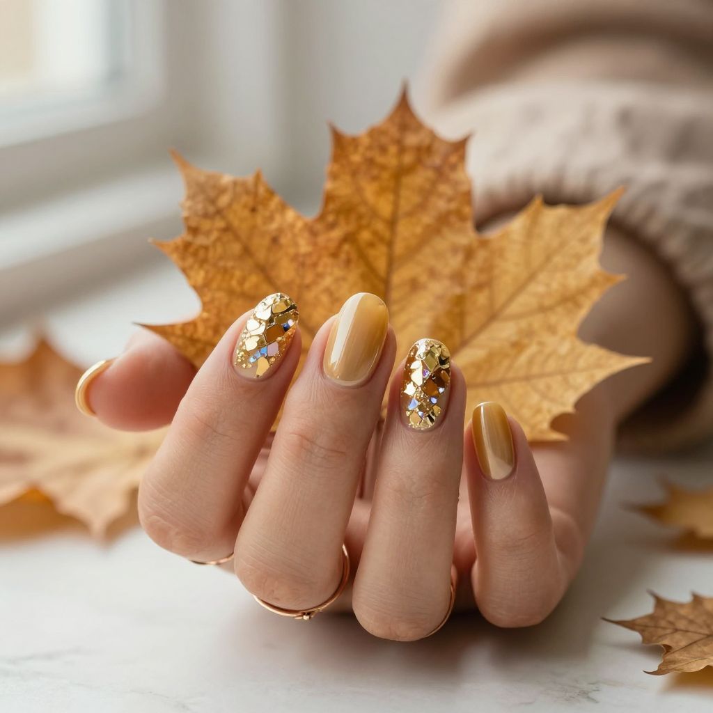 Honey Gold with Shattered Glass Effect