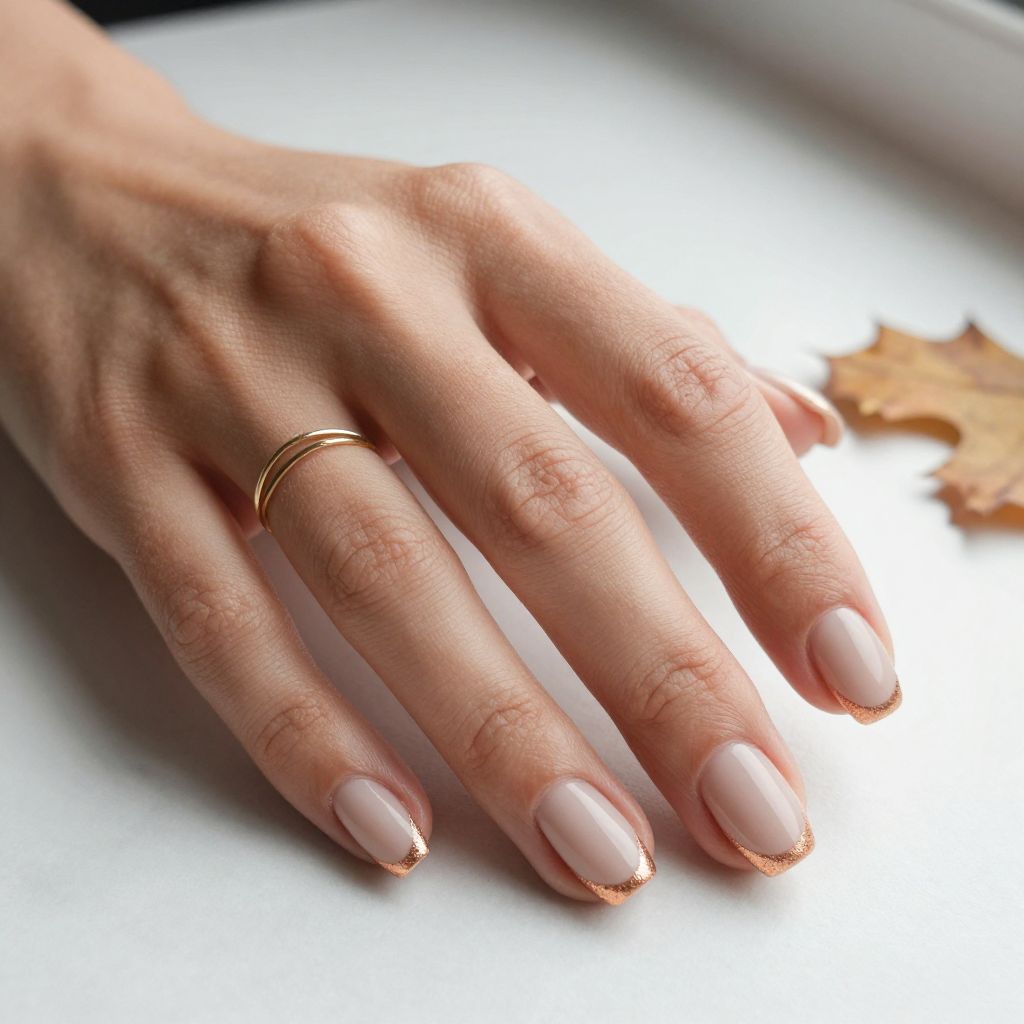 Nude with Copper Foil Accents