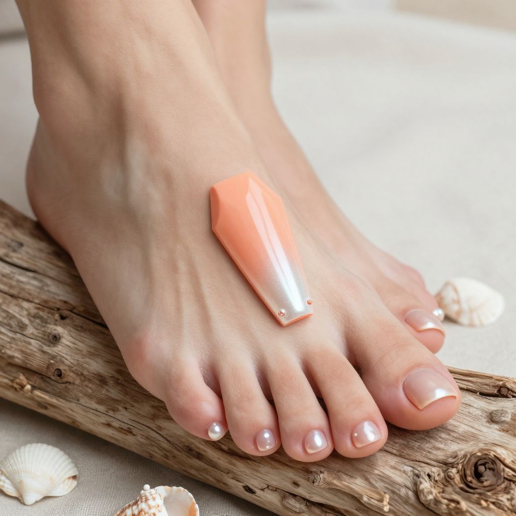 Coral Ombre with Pearl Gradient