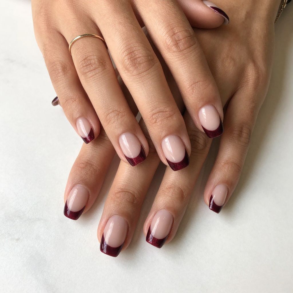 Red Wine Velvet Tips